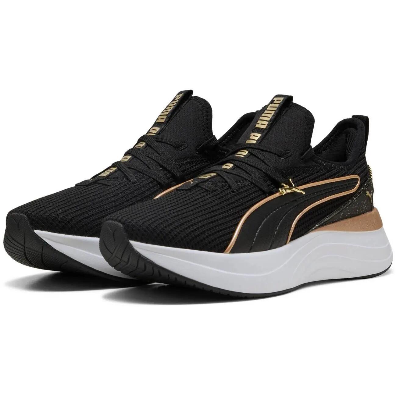 Baskets Puma Softride Sabrina Polished Chrome Pum, Noir, Femmes 3/7