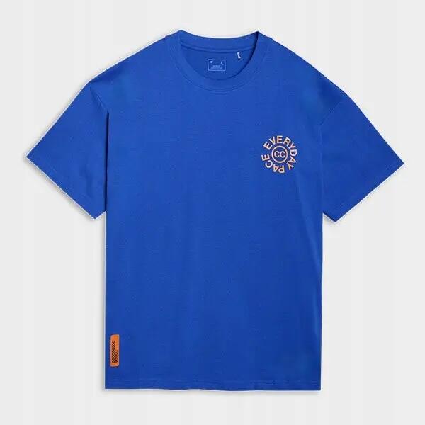 T-shirt oversize z nadrukiem męski 4F 4FWSS25TTSHM1979 9/11