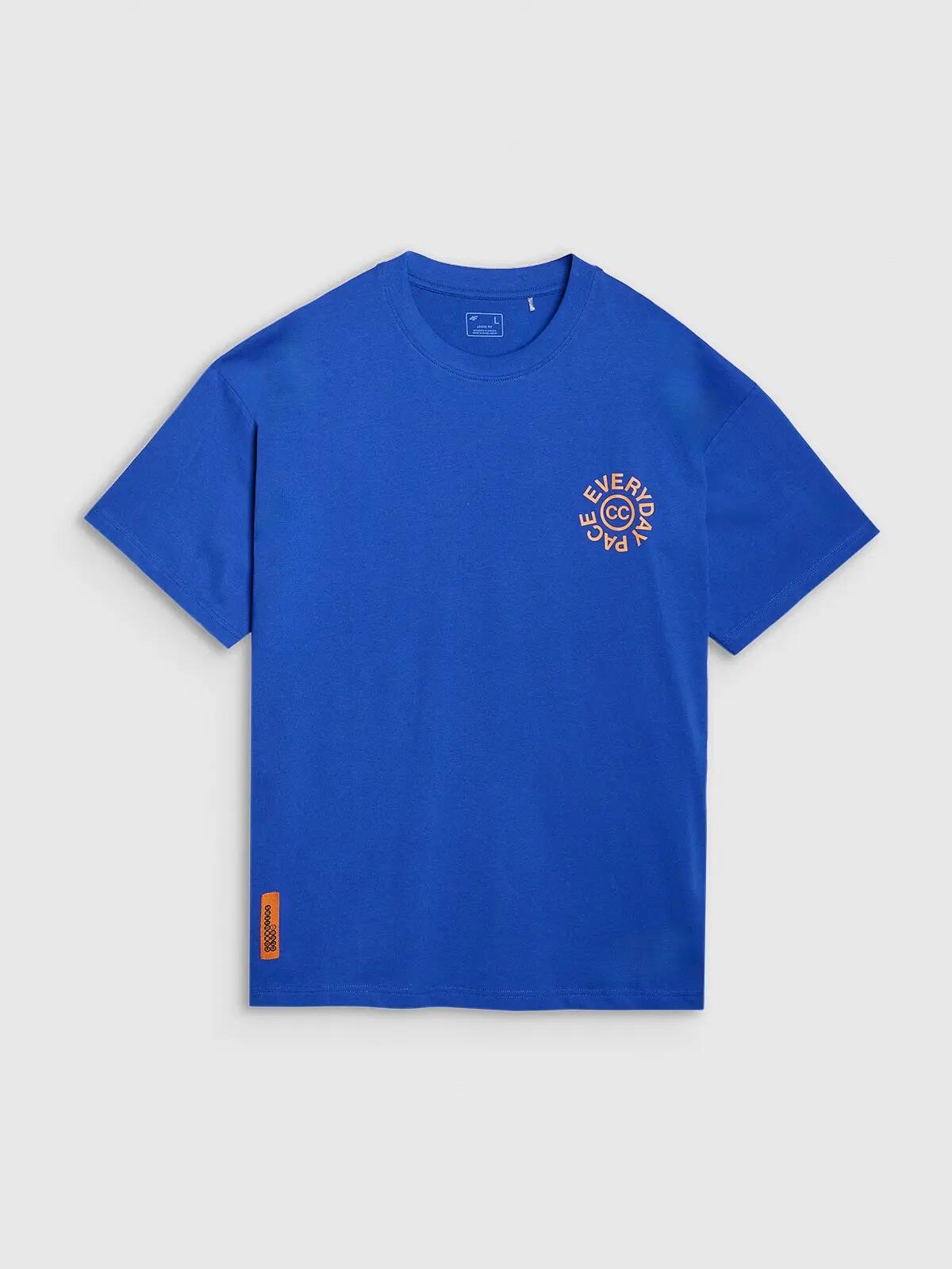 T-shirt oversize z nadrukiem męski 4F 4FWSS25TTSHM1979 11/11