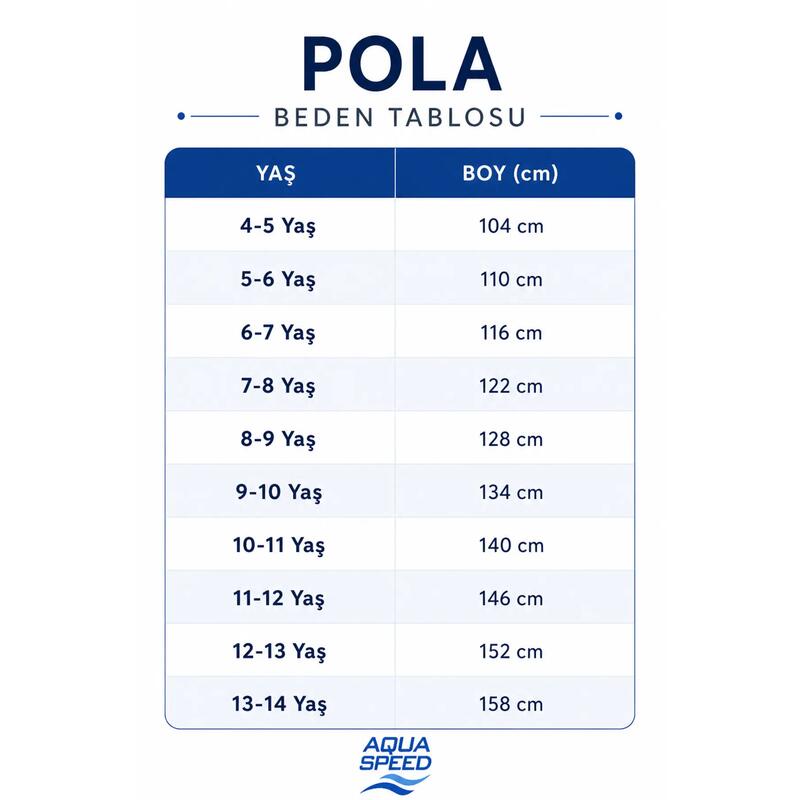 POLA Kız Çocuk Yüzücü Antrenman Mayosu Havuz Plaj Klora Dayanıklı Mercan