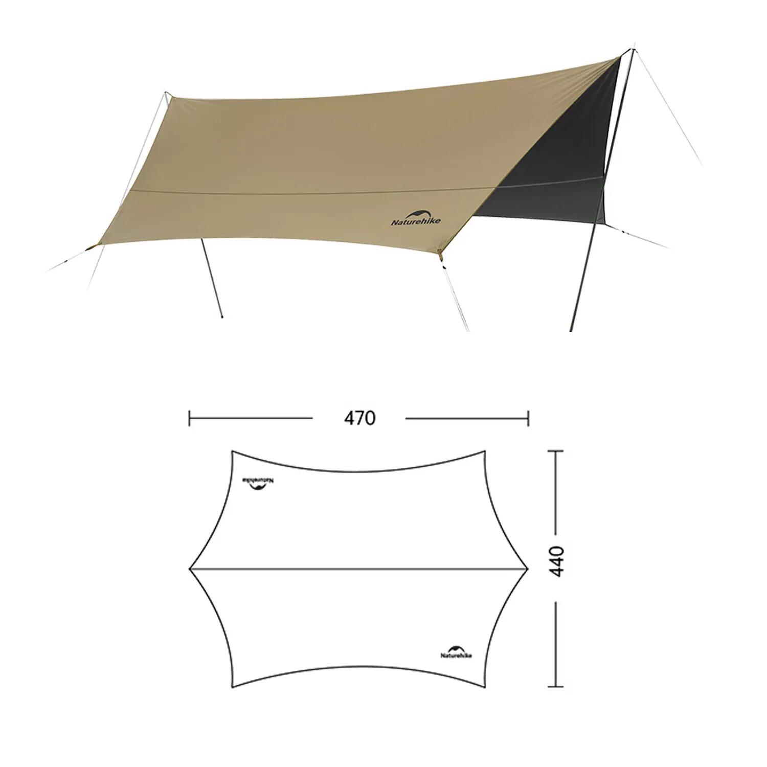Tarp Hexagon XL tarp 22 m² voor 6-10 personen 2/11