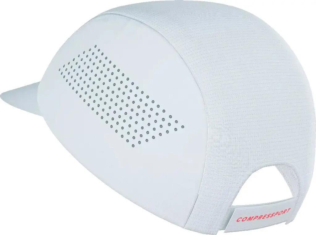 Gorra Compressport Pro Racing Ironman 2026 Blanca/Roja 3/5