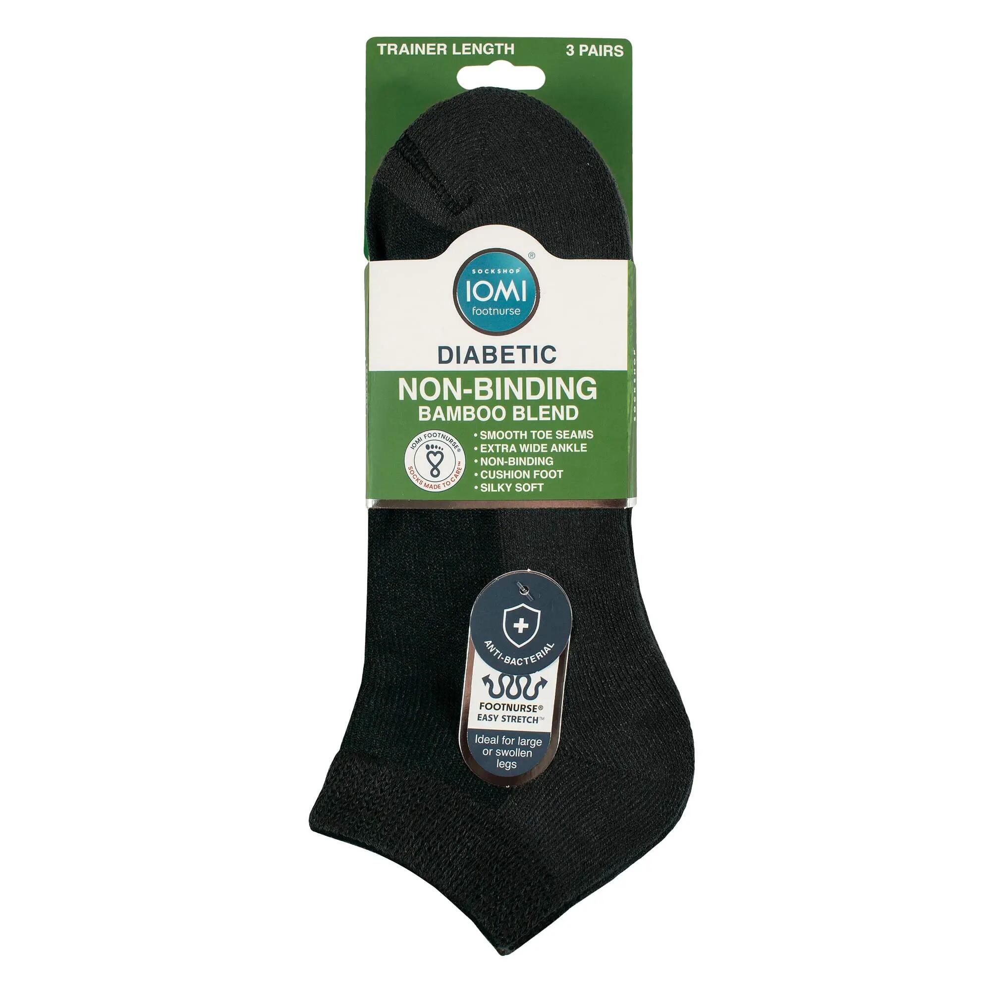3 Paar Herren Bambus Diabetiker Sneaker Kurz Socken 2/5
