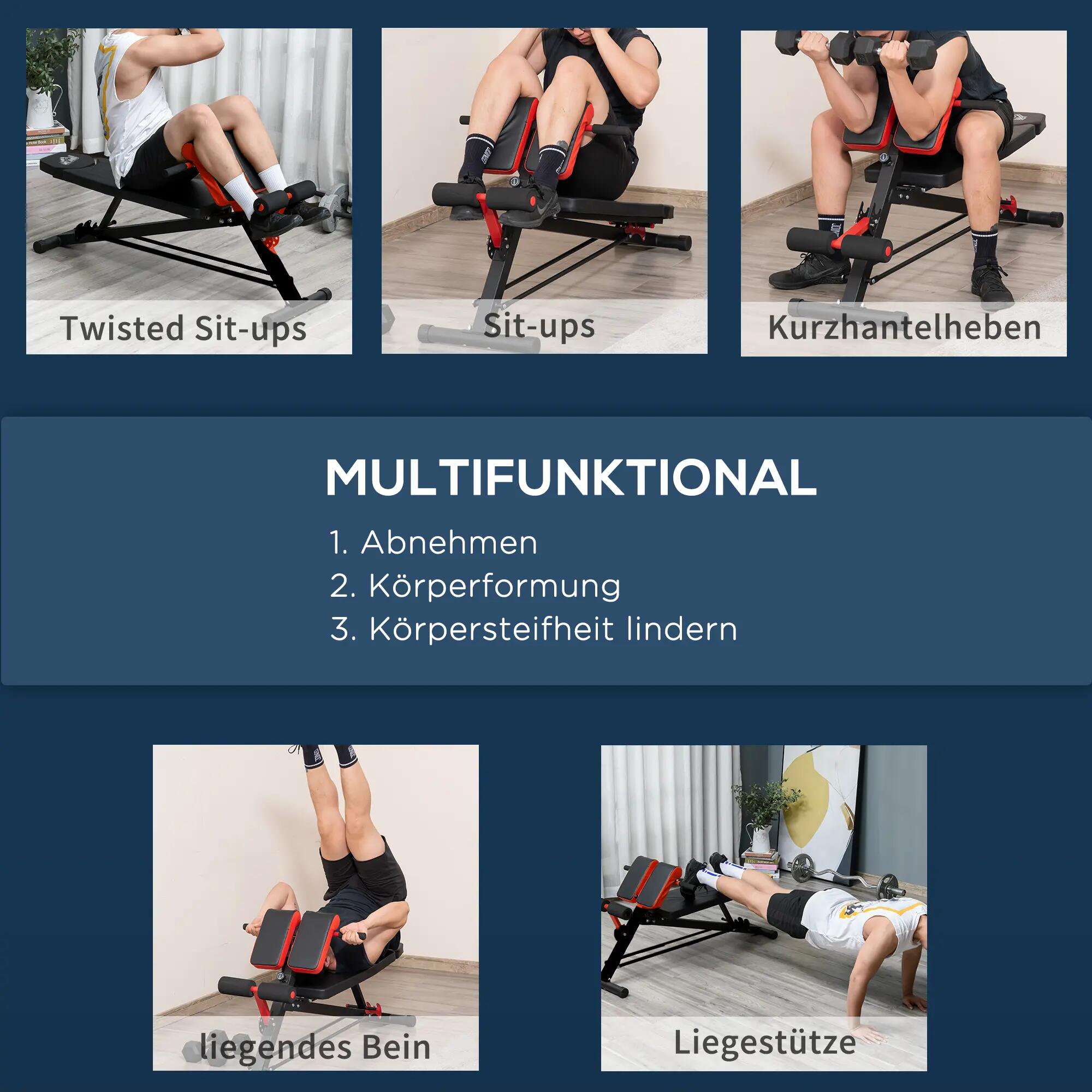 Banc de musculation, banc de fitness, banc inclinable, appareil multifonctionnel 8/9
