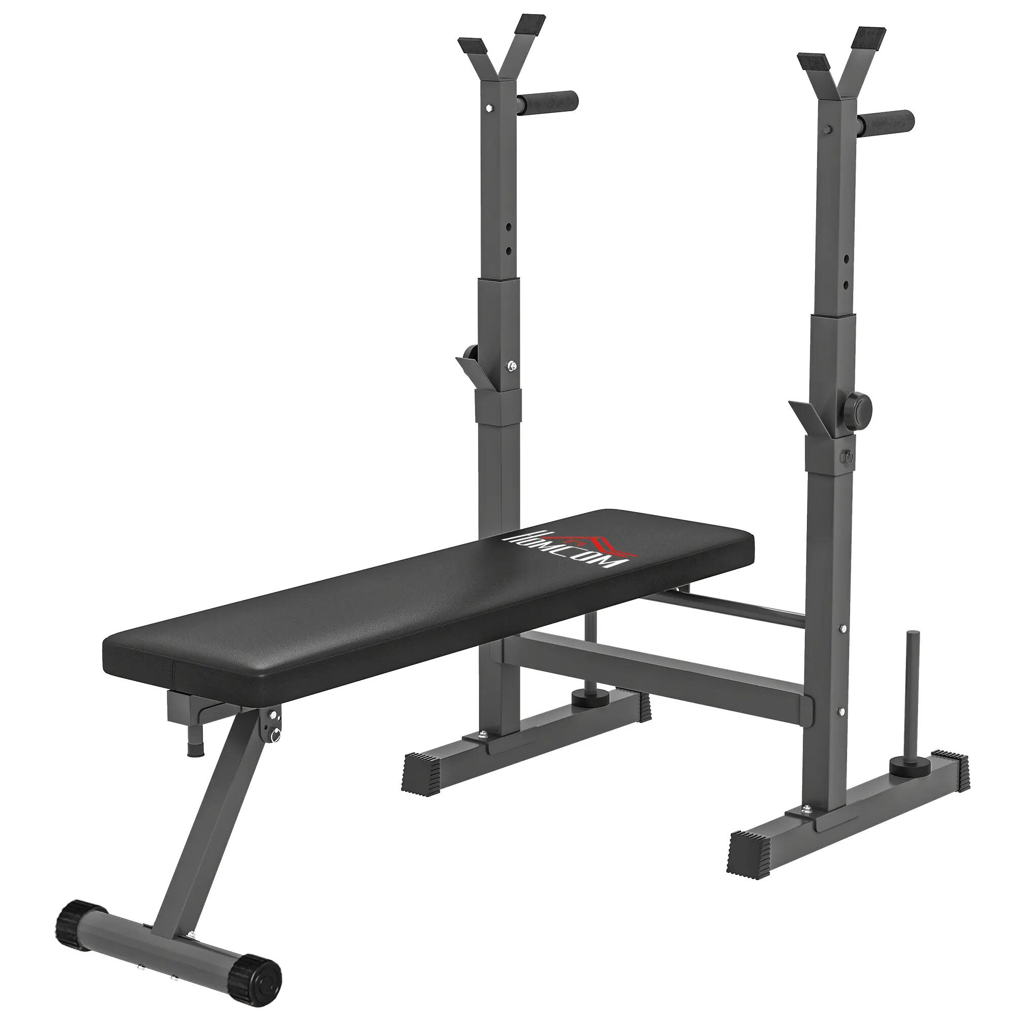 Banc de musculation, 8 positions, pliable, base en acier, rembourré, revêtement 2/9