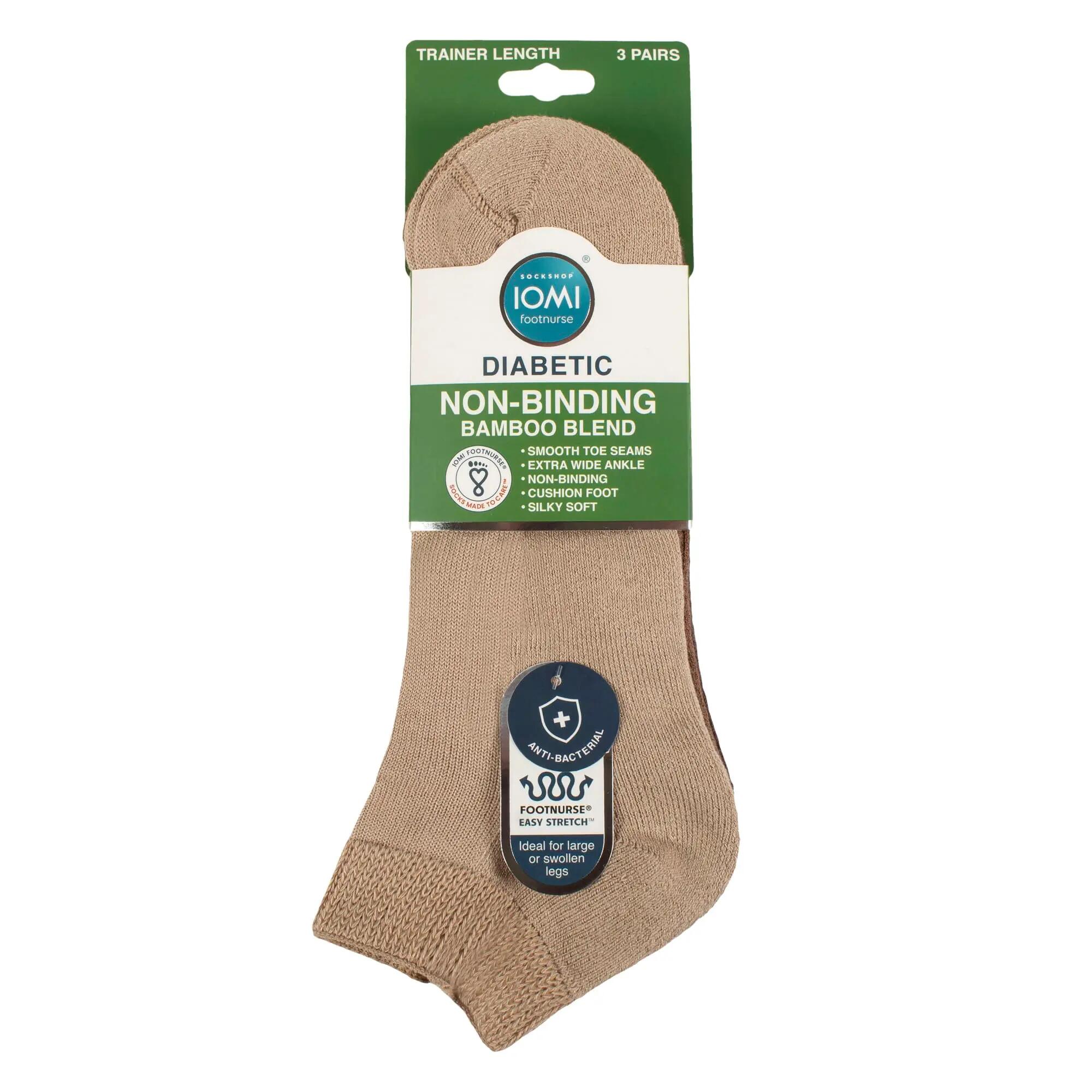 3 Paar Herren Bambus Diabetiker Sneaker Kurz Socken 2/5