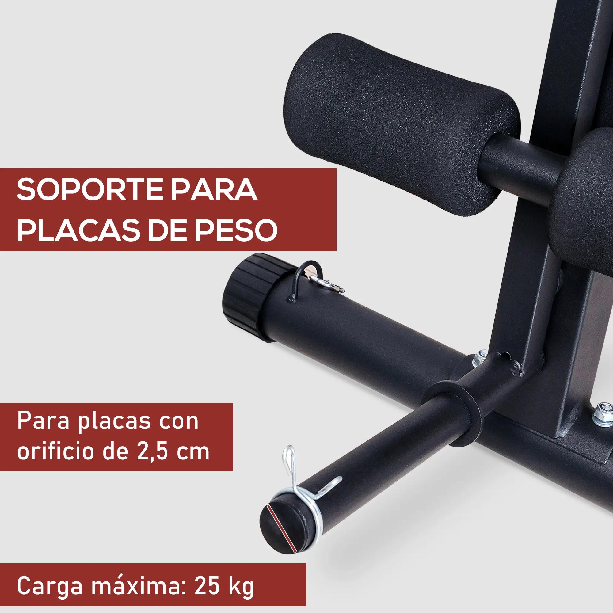Banc de musculation pliable, dossier inclinable à 7 niveaux, extension des 9/9