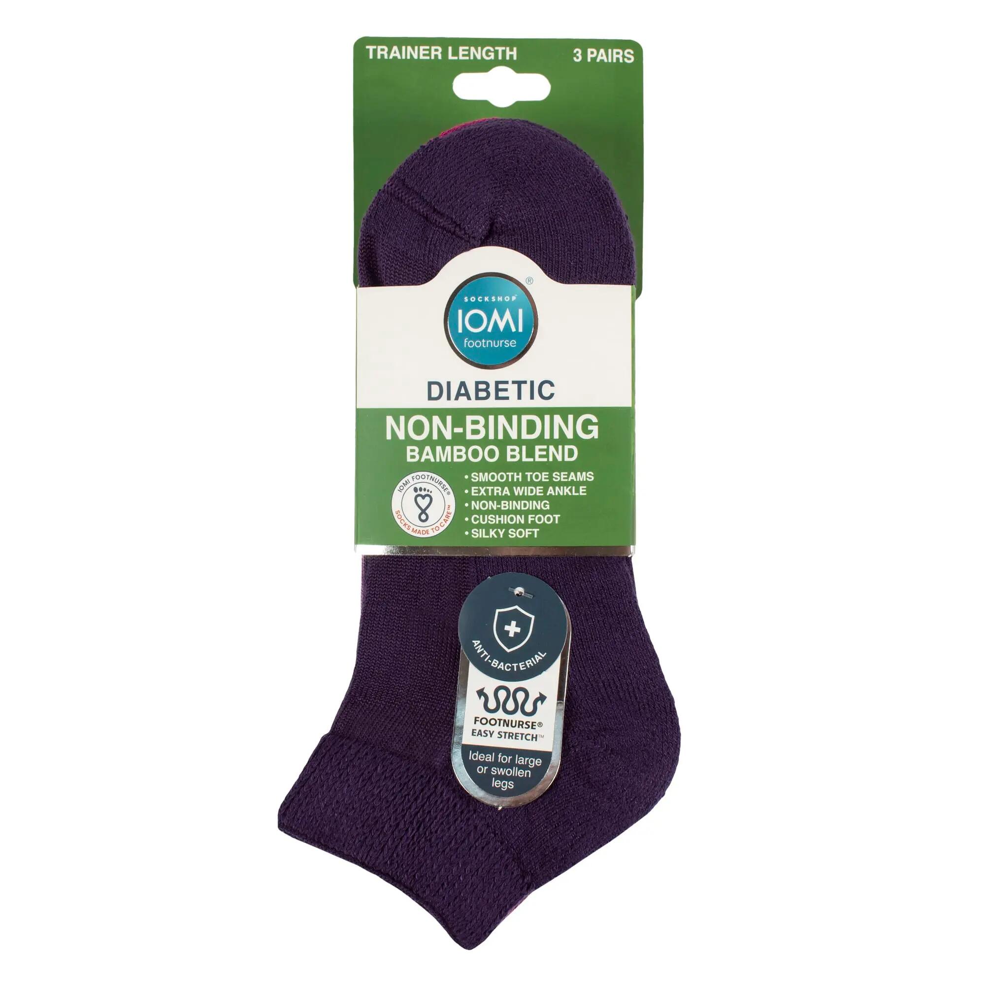 3 Paar Herren Bambus Diabetiker Sneaker Kurz Socken 2/5
