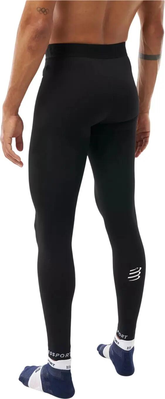 Mallas de compresión Compressport Recovery negras para hombre 2/5
