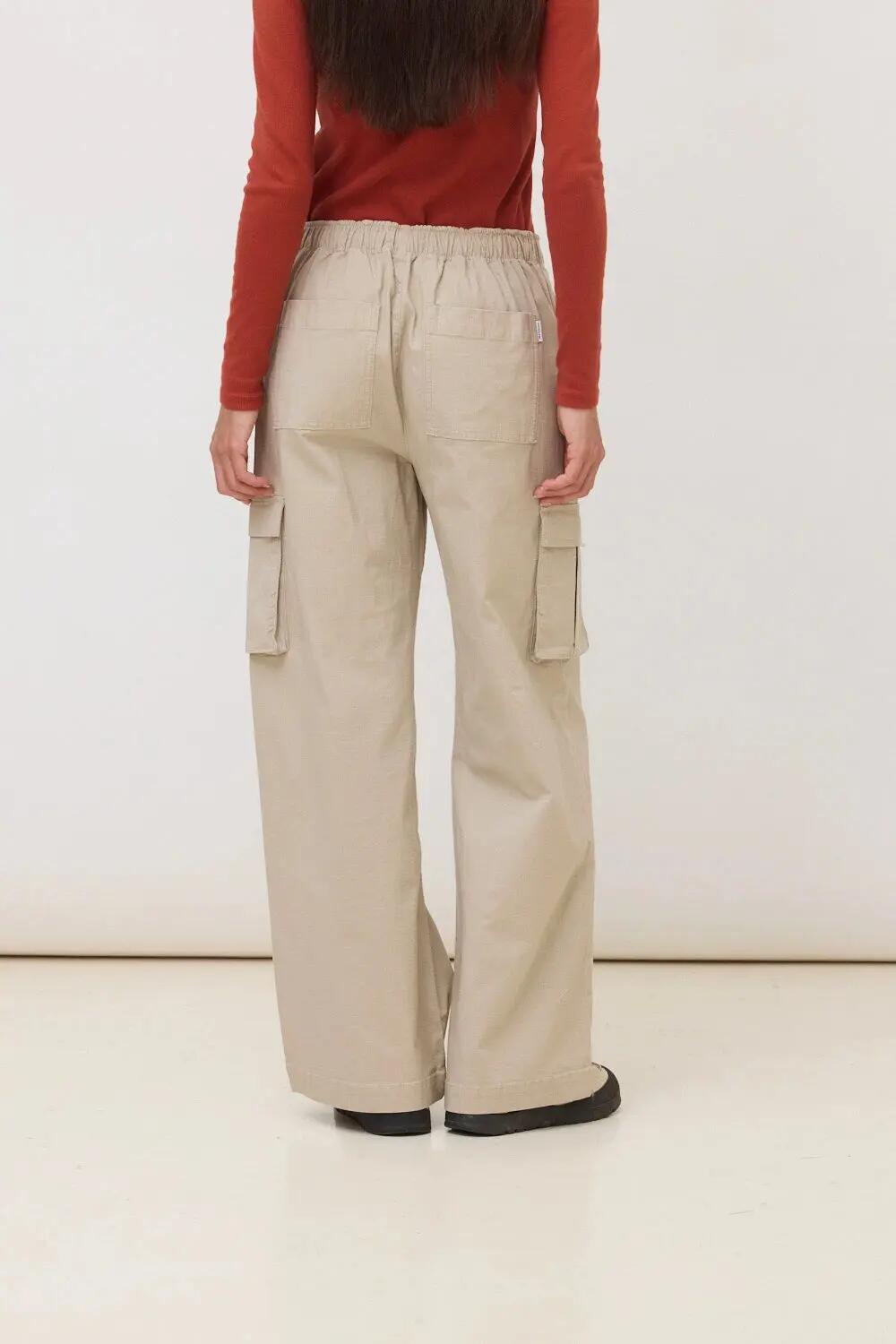 Pantalón Jogger de Mujer Blue Banana de Algodón Orgánico Evo Camel 2/3