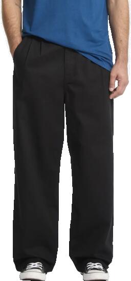 Chino broek – Skateboarden – Heren – Baggos Pleat – Black