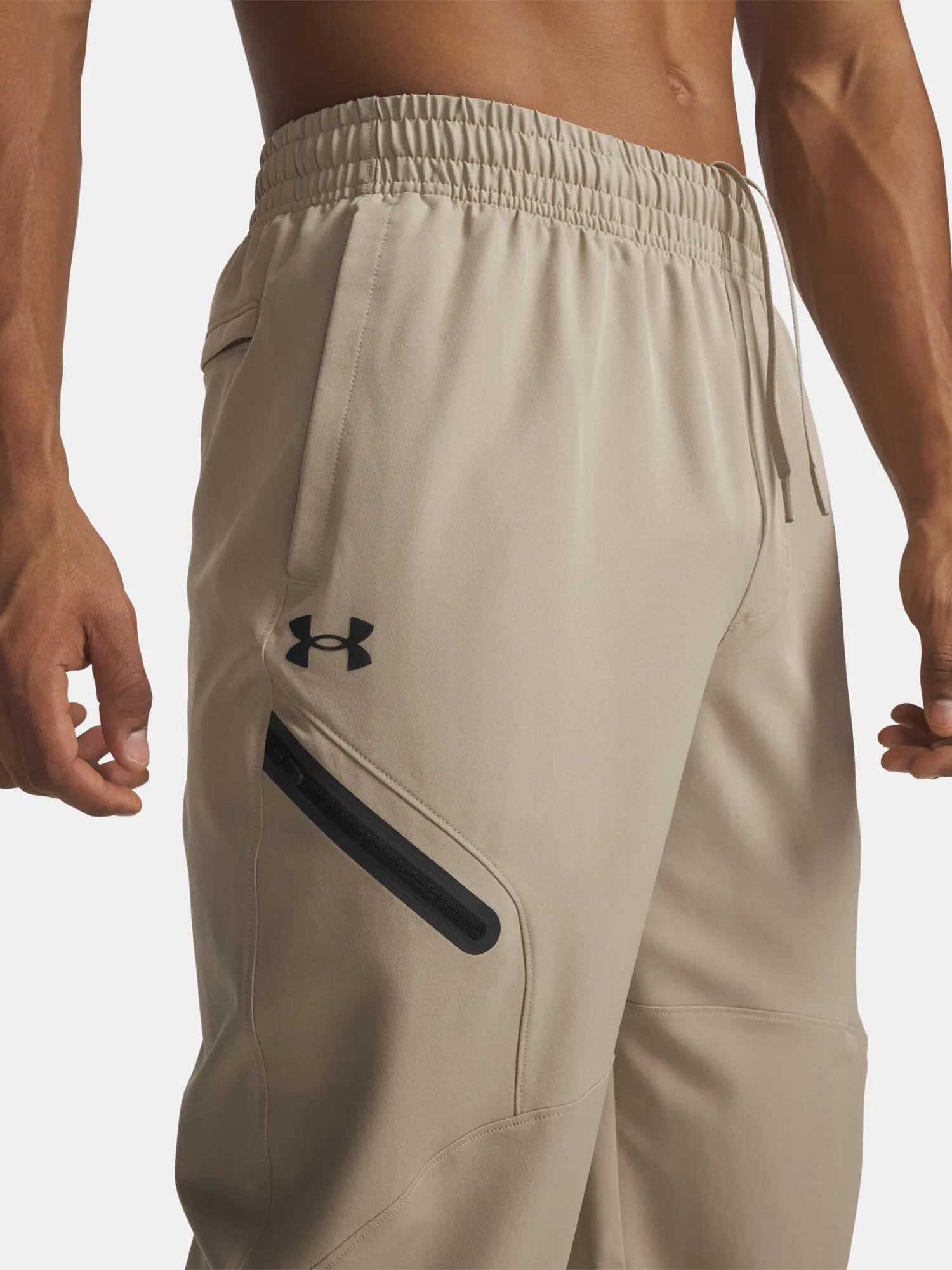Férfi Under Armour UA Unstoppable Woven Jogger-BRN melegítőnadrág 3/4