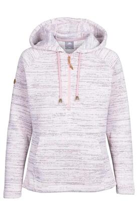 Veste polaire femme - randonnée - mélange, chaude, demi-zip - SHAMSHOO - rose