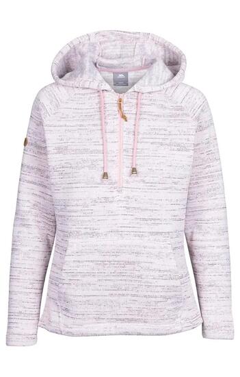 Veste polaire femme - randonnée - mélange, chaude, demi-zip - SHAMSHOO - rose