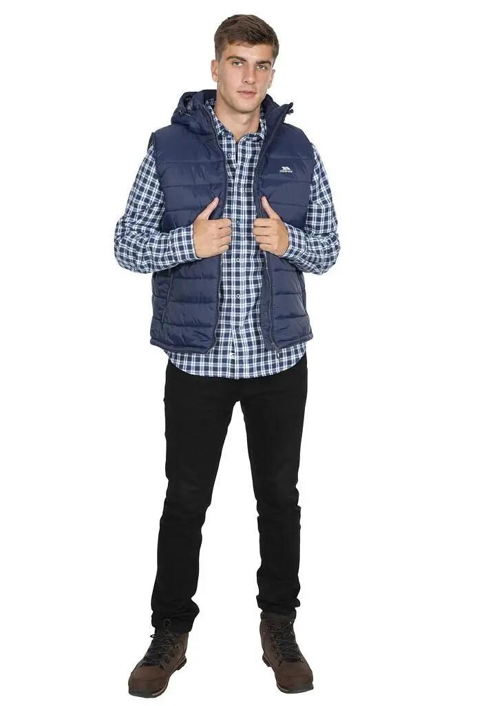 Gilet imbottito - Escursionismo - Uomo - Cappuccio removibile 3/4