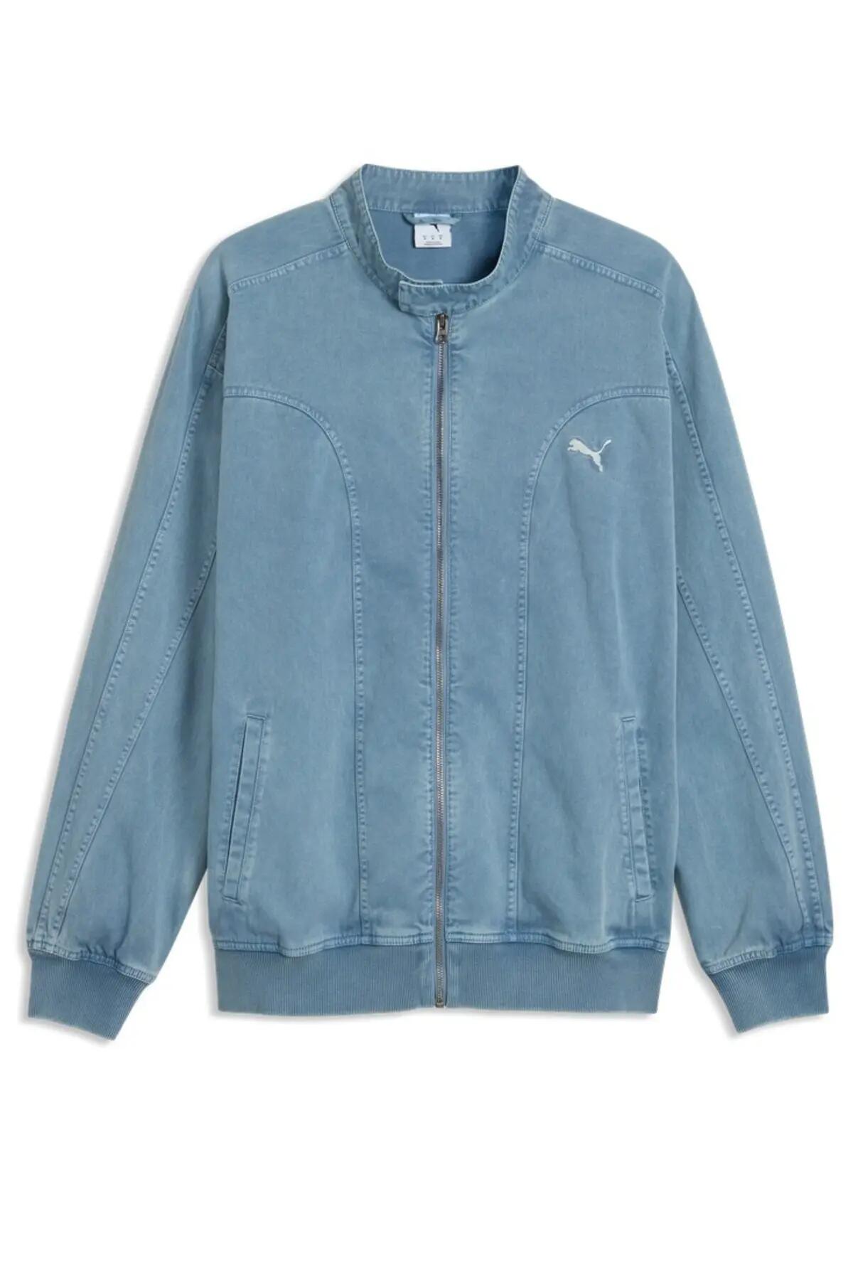 Giacca Puma Modello Future.puma.archive T7 Relaxed Washed Twill Track Colore Blu 4/5