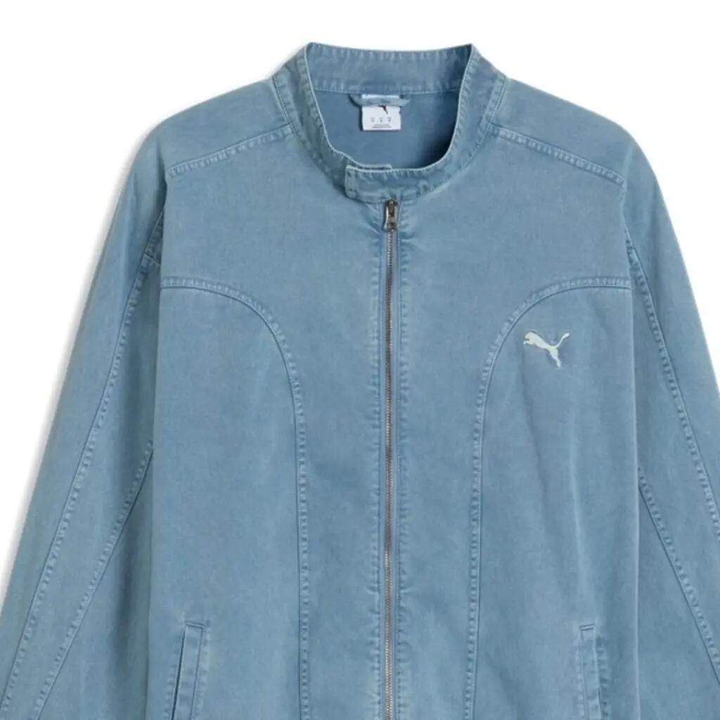 Giacca Puma Modello Future.puma.archive T7 Relaxed Washed Twill Track Colore Blu 2/5