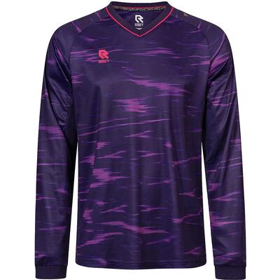 Shirt - voetbal - heren - lange mouw, verlengd rug - robey reflex - paars