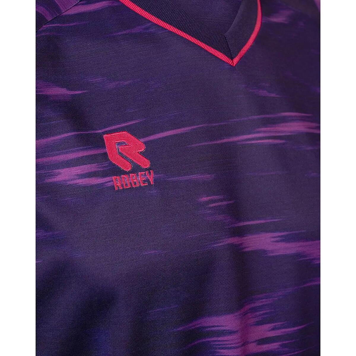 Shirt - Voetbal - Heren - Lange mouw, verlengd rug - Robey Reflex - Paars 4/4