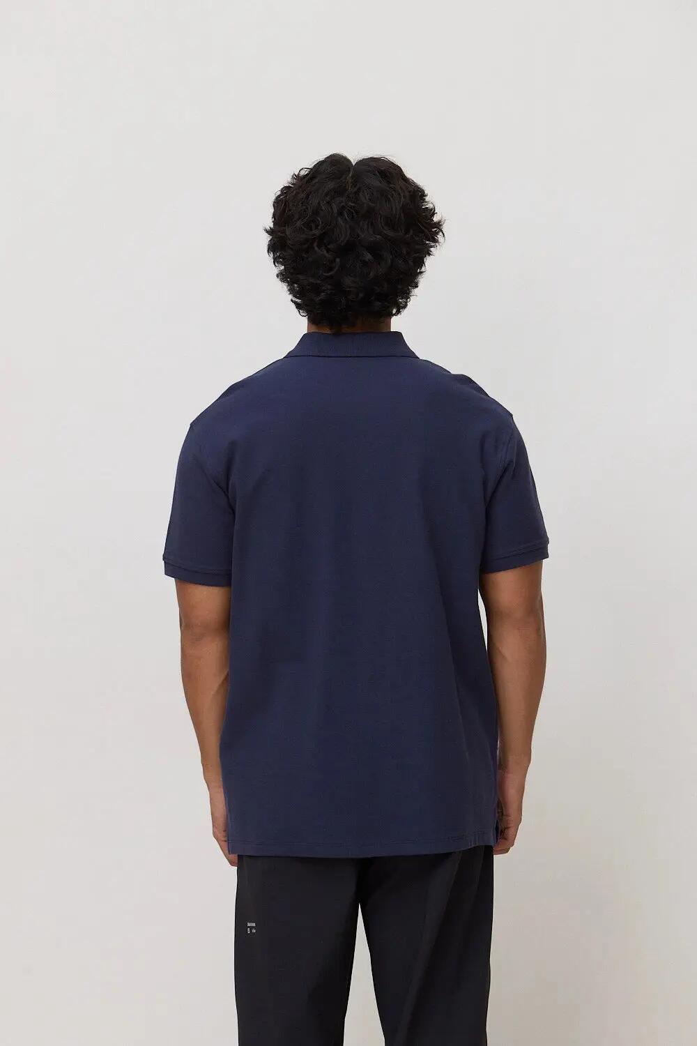 Polo Blue Banana de 100% Algodón Orgánico Nature Azul Marino 2/4