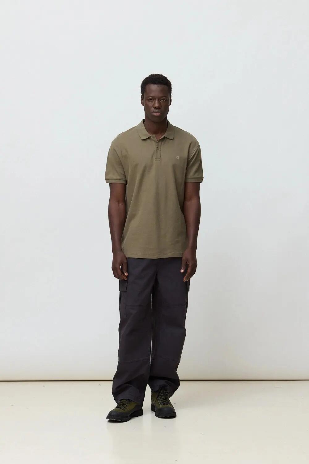 Polo Blue Banana de 100% Algodón Orgánico Nature Olive Green 3/4