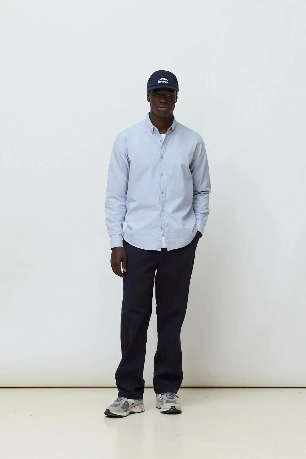 Camisa Blue Banana de 100% Algodón Orgánico Loom Light Blue 3/4