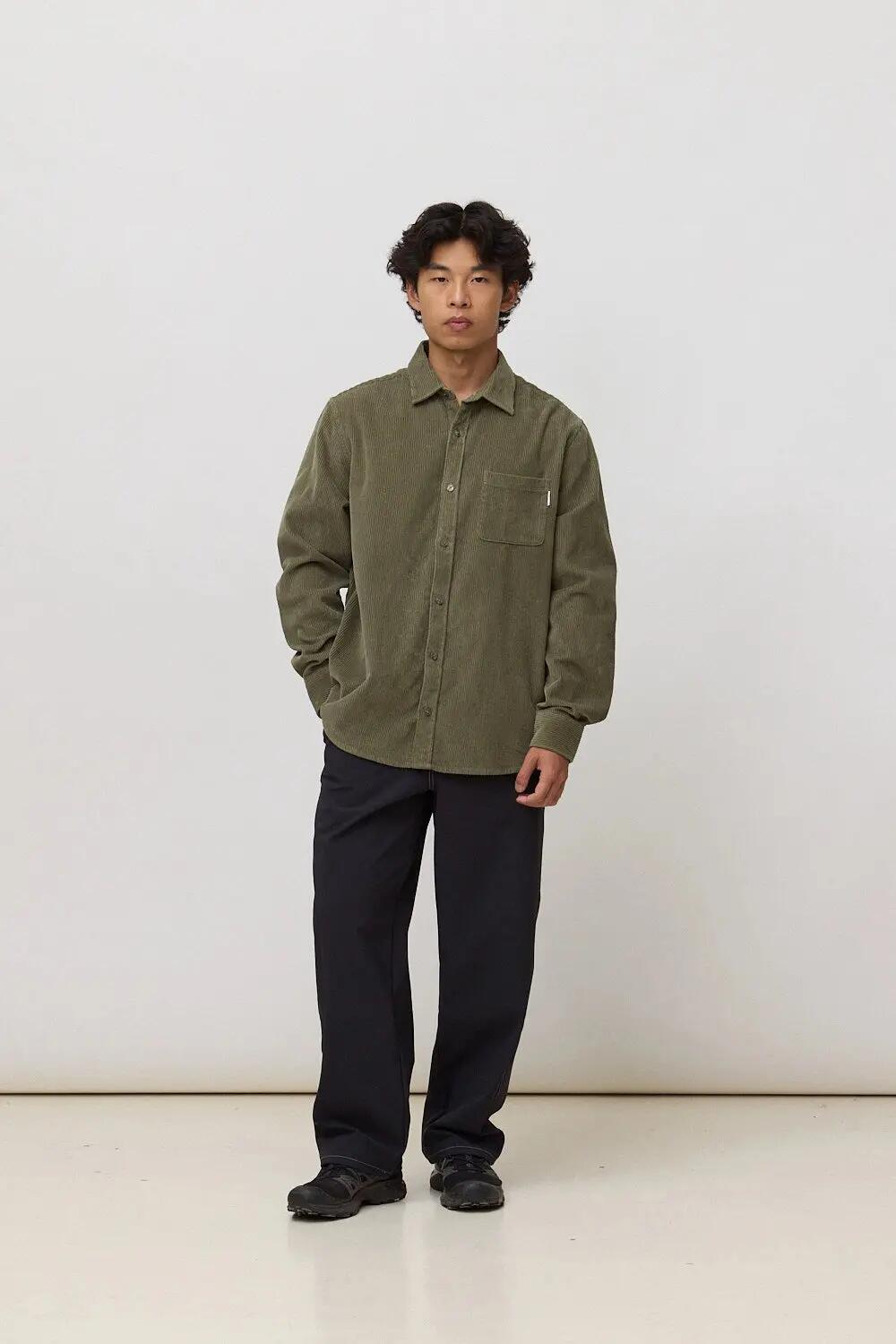 Sobrecamisa Blue Banana de 100% Algodón Orgánico River Olive Green 3/4