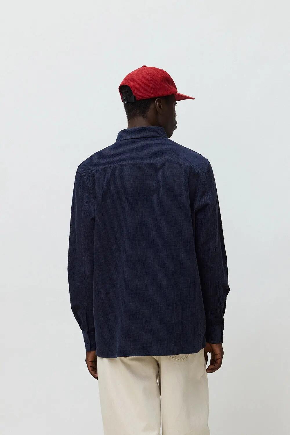 Sobrecamisa Blue Banana de 100% Algodón Orgánico Waffle Indigo Blue 2/4
