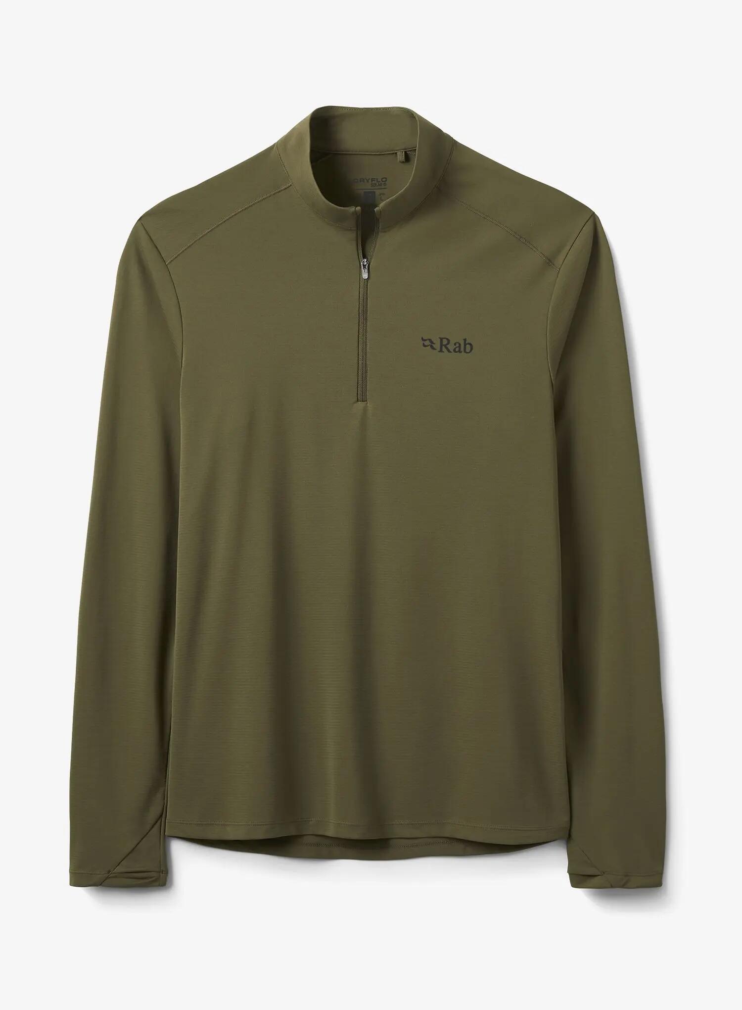 Bluza z zamkiem 1/2 Rab Force LS Zip 1/2