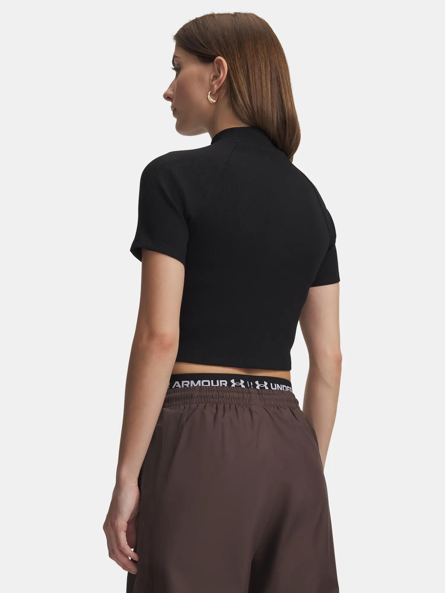 Női póló Under Armour UA RIVAL RIB MOCK SS TEE 2/3