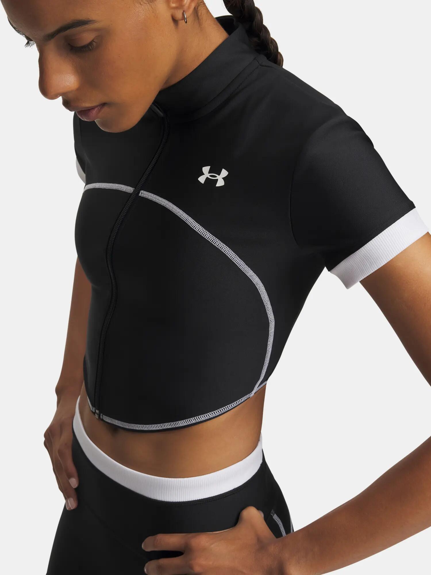 Női póló Under Armour UA HeatGear Novelty SS FZ 3/3
