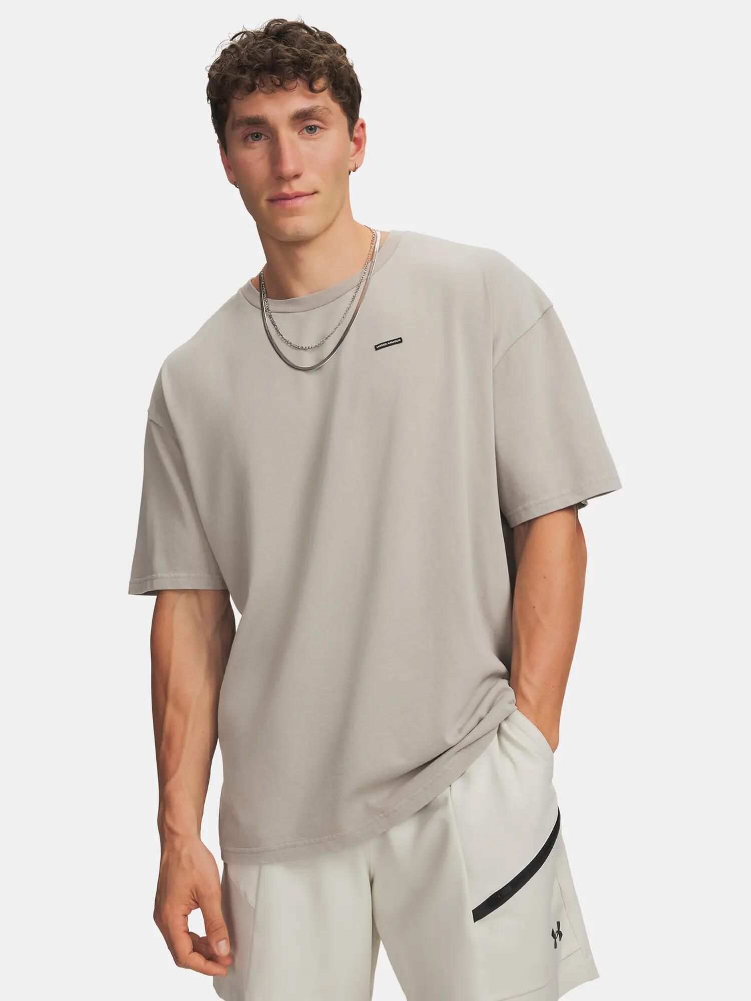 Férfi póló Under Armour UA M HWT OS WASH SS 1/3