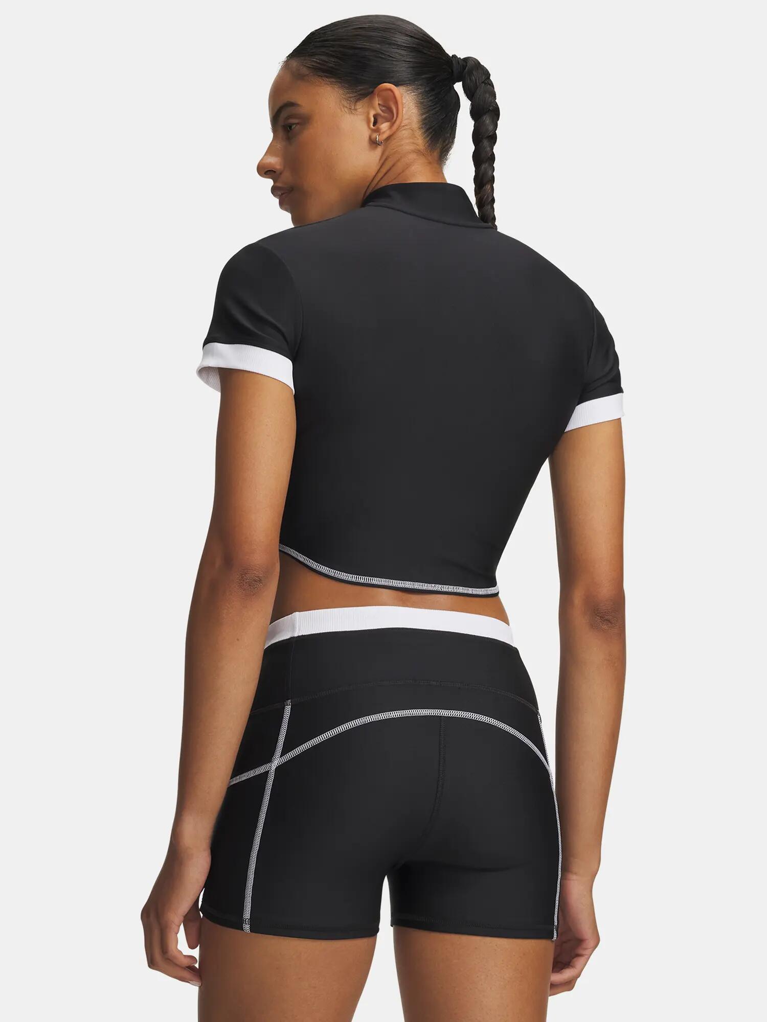 Női póló Under Armour UA HeatGear Novelty SS FZ 2/3