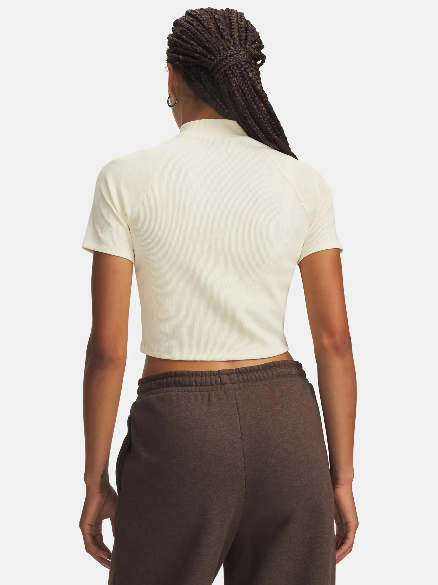 Női póló Under Armour UA RIVAL RIB MOCK SS TEE 2/3