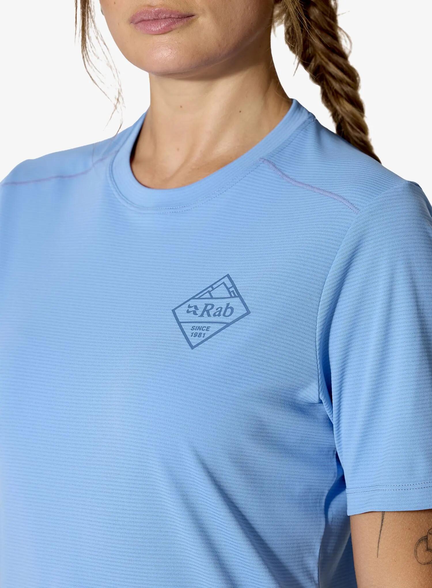 Koszulka szybkoschnąca damska Rab Force Stamp Tee 3/4