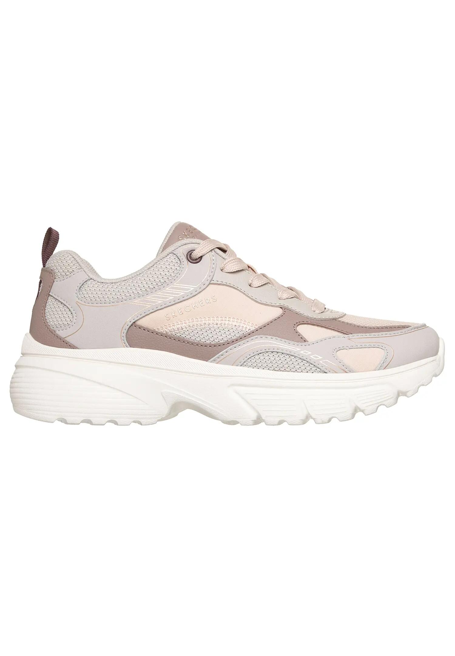 Skechers Damen E Clypse Lite Lunar Walks Sneaker Natural Multi 3/4