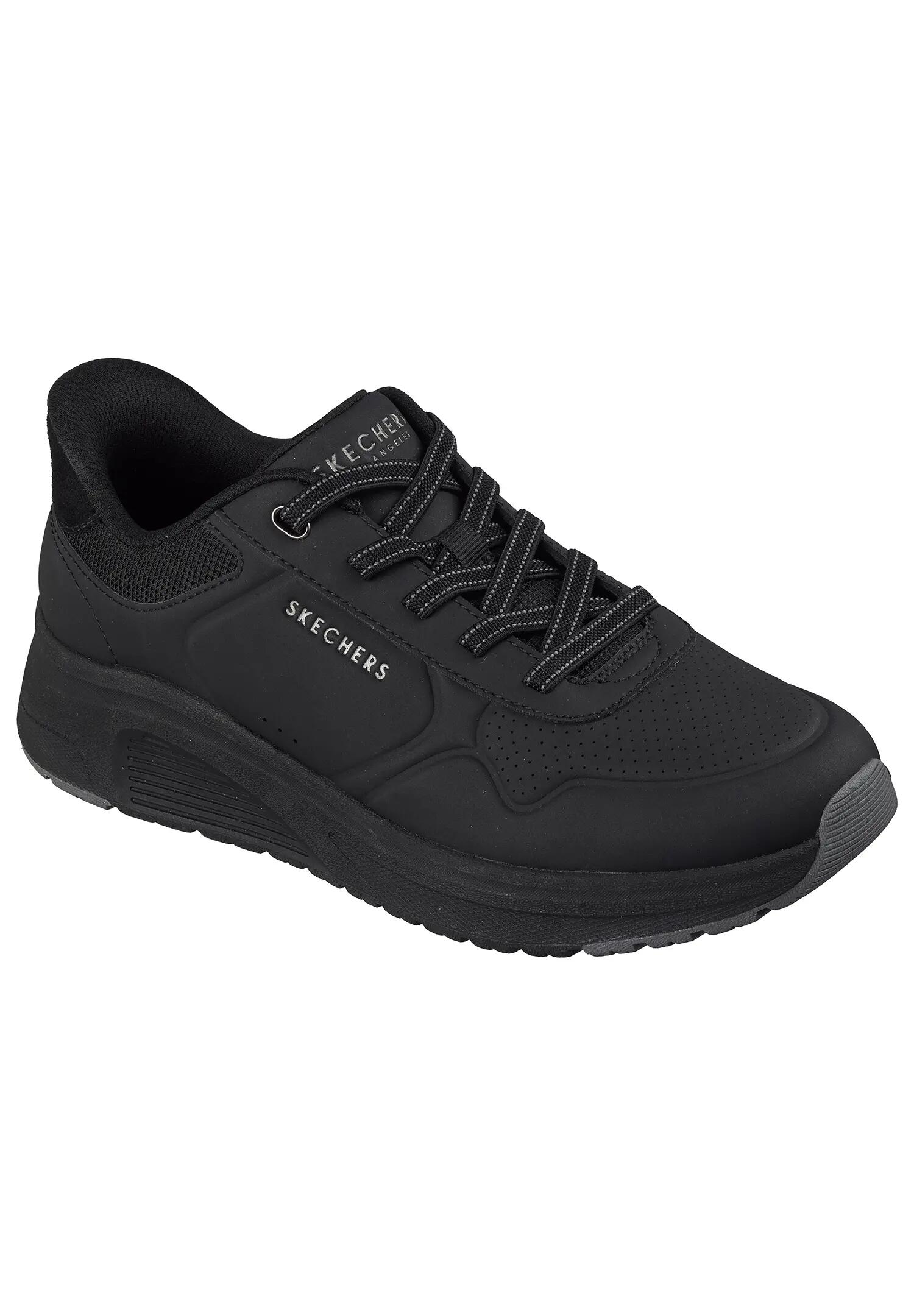 Skechers Damen UNO Lite 2 New Arc Slip Ins Sneaker Black 4/5