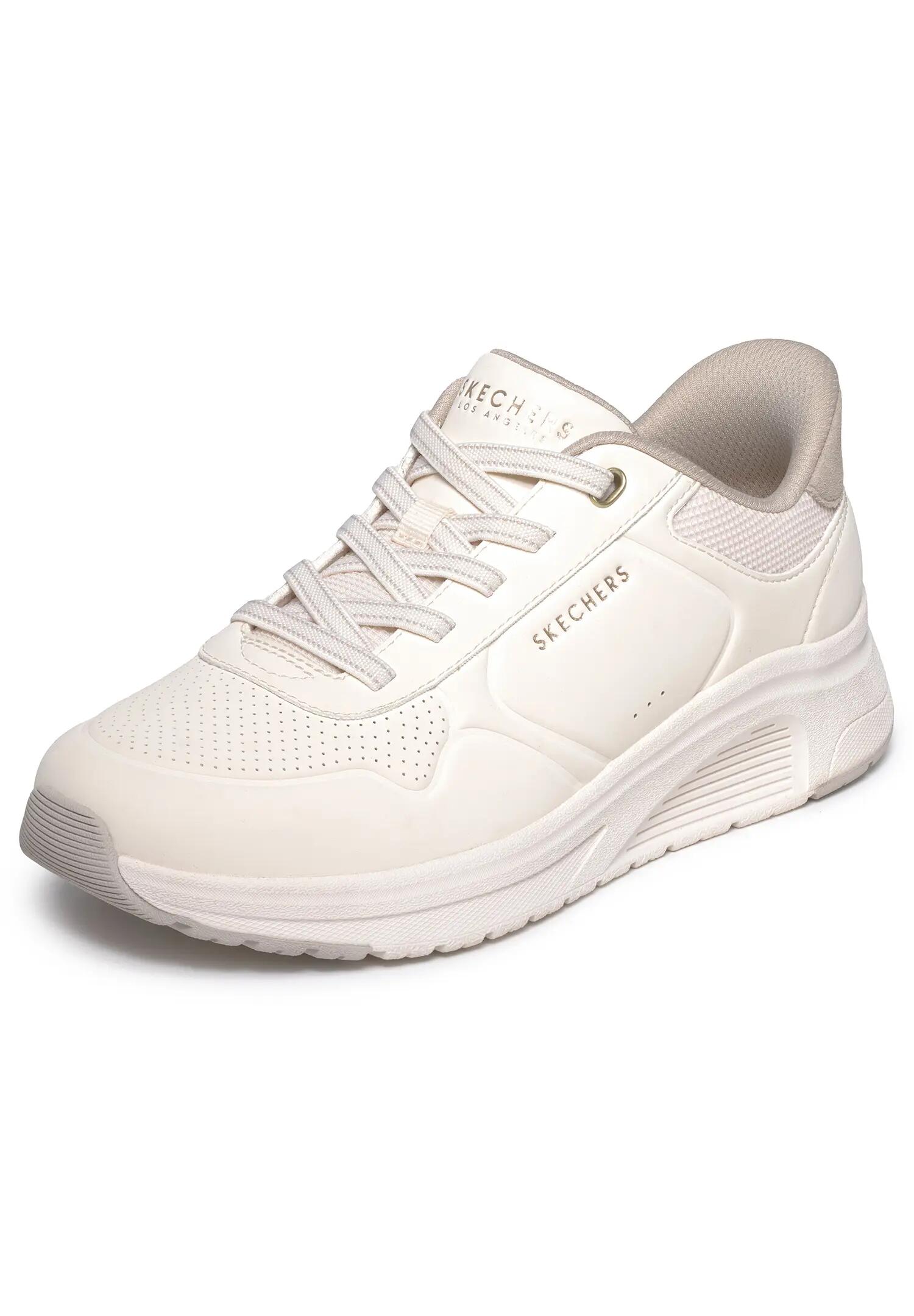 Skechers Damen UNO Lite 2 New Arc Slip Ins Sneaker  Off White 2/5