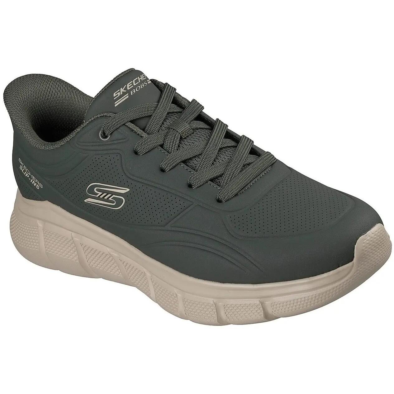 Pantofi sport barbati Skechers Bobs B Flex Smooth Edge, Verde