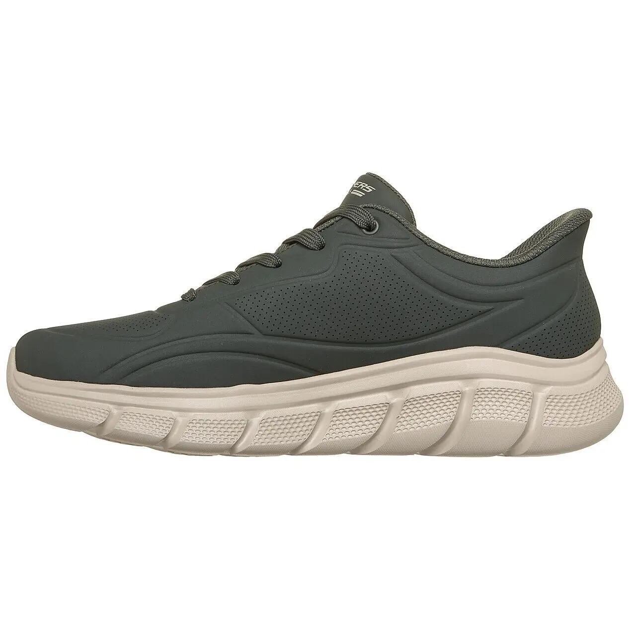 Zapatillas Skechers Bobs B Flex Smooth Edge, Verde, Hombre 5/5