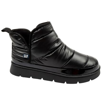 Buty botki zimowe damskie GAP Alabama za kostkę czarne wsuwane