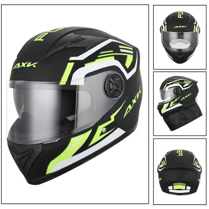 Casque de moto unisexe avec lunettes intégrées, protection UV, traitement 6/6