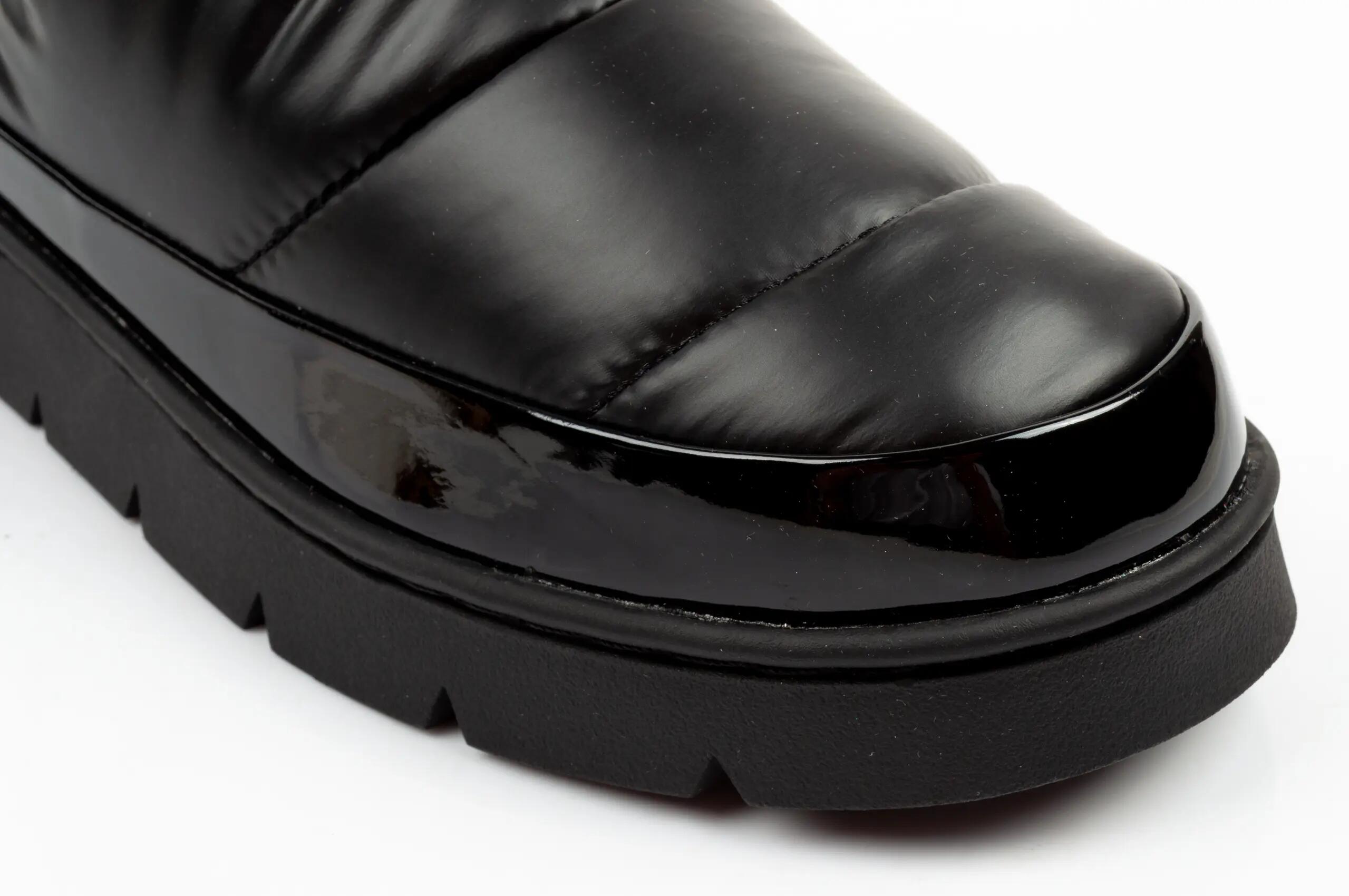 Buty botki zimowe damskie GAP Alabama za kostkę czarne wsuwane 5/9