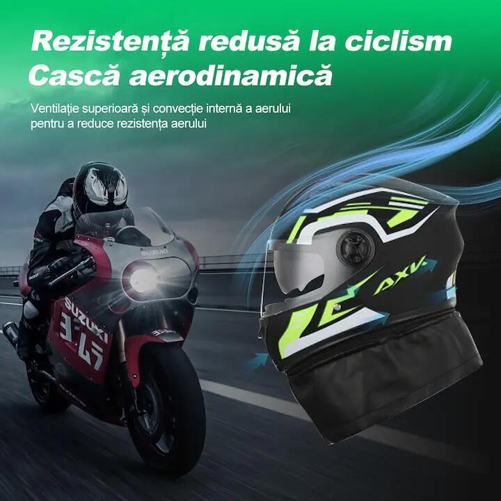 Casque de moto unisexe avec lunettes intégrées, protection UV, traitement 3/6