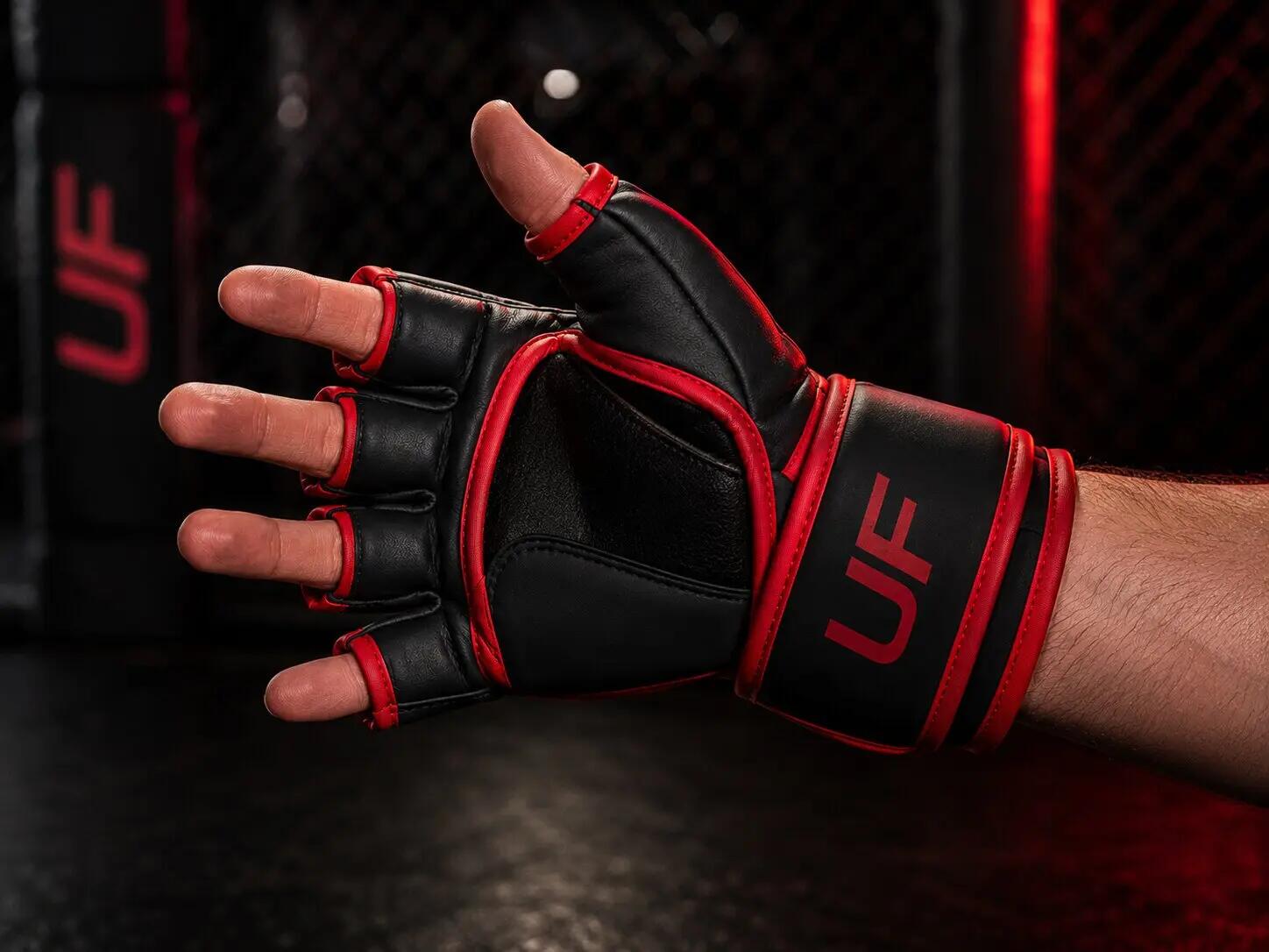 Rękawice MMA grapplingowe UNDERFIT Core czerwone L/XL 2/6