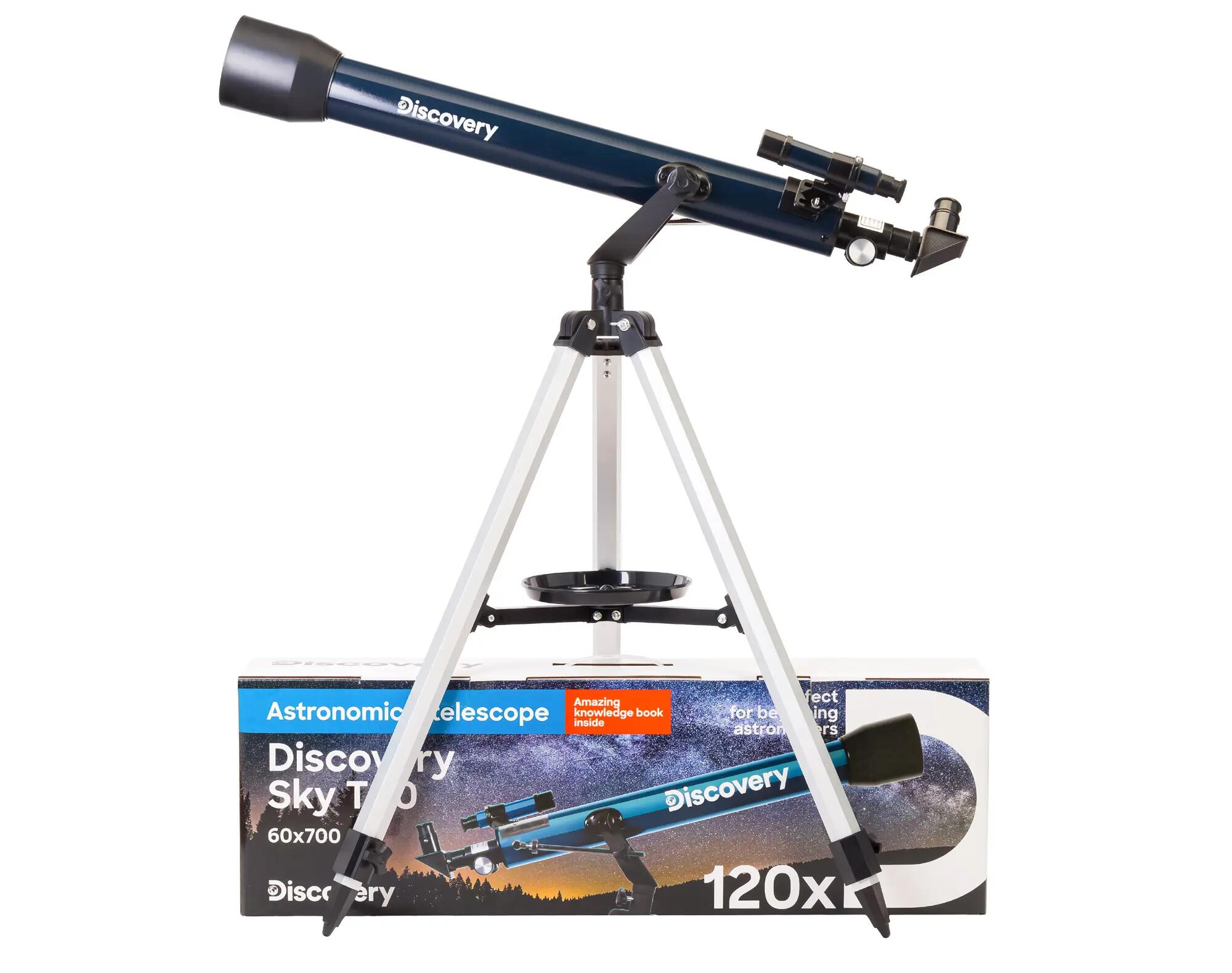 Telescopio Levenhuk Discovery Sky T60 con libro in inglese 2/14