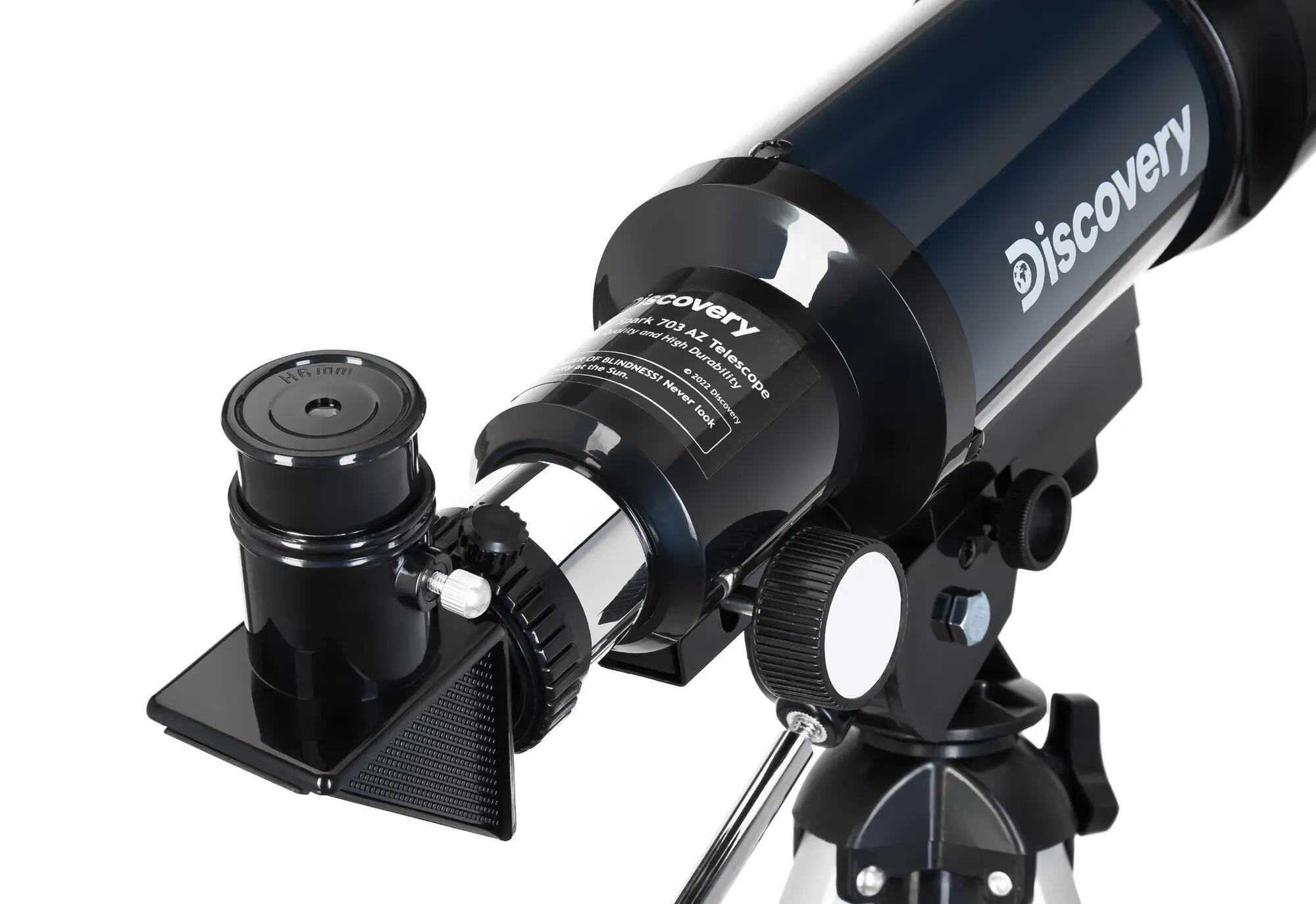 Telescopio Levenhuk Discovery Spark 703 AZ con libro in bulgaro 9/11