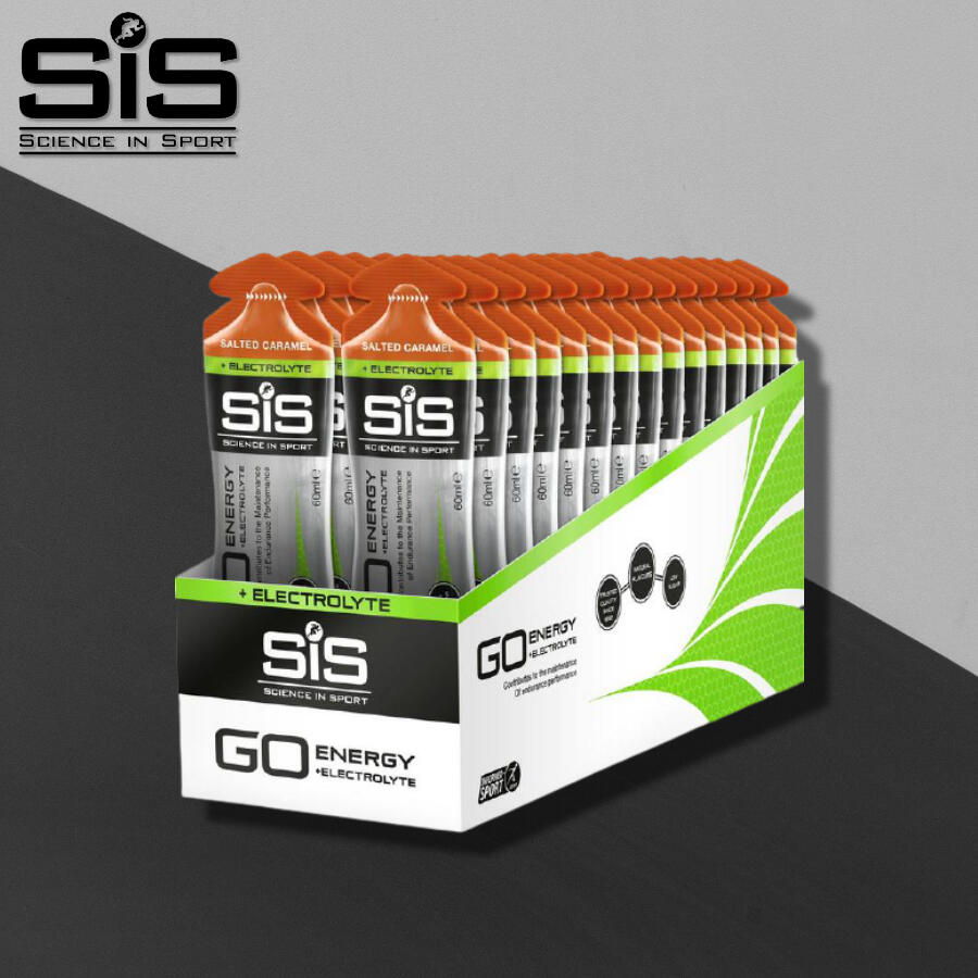SCIENCE IN SPORT GO Energy + Electrolytes 60ml Gel - Salted Caramel - 30 Pack