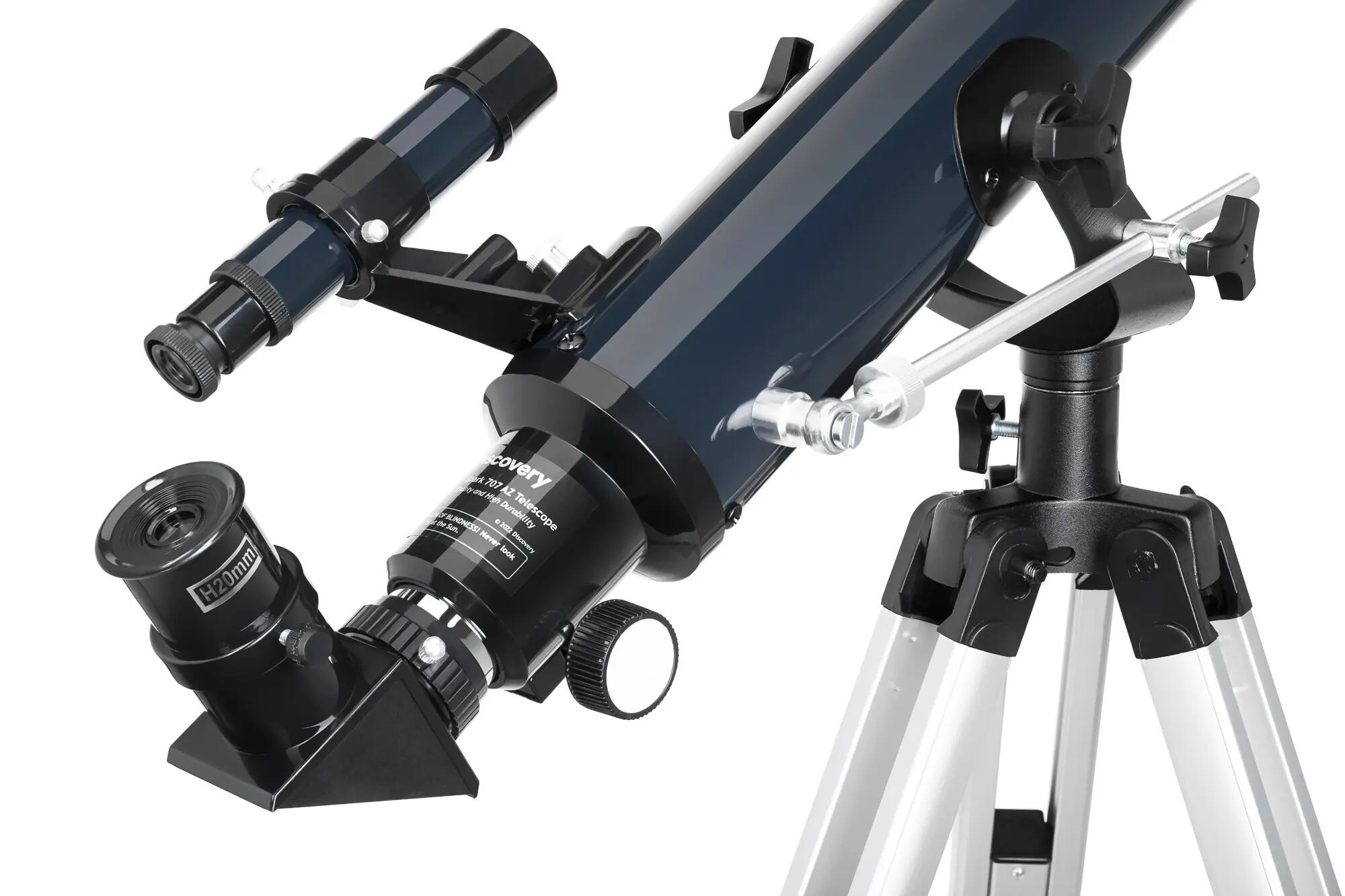 Telescopio Levenhuk Discovery Spark 707 AZ con libro in inglese 9/14