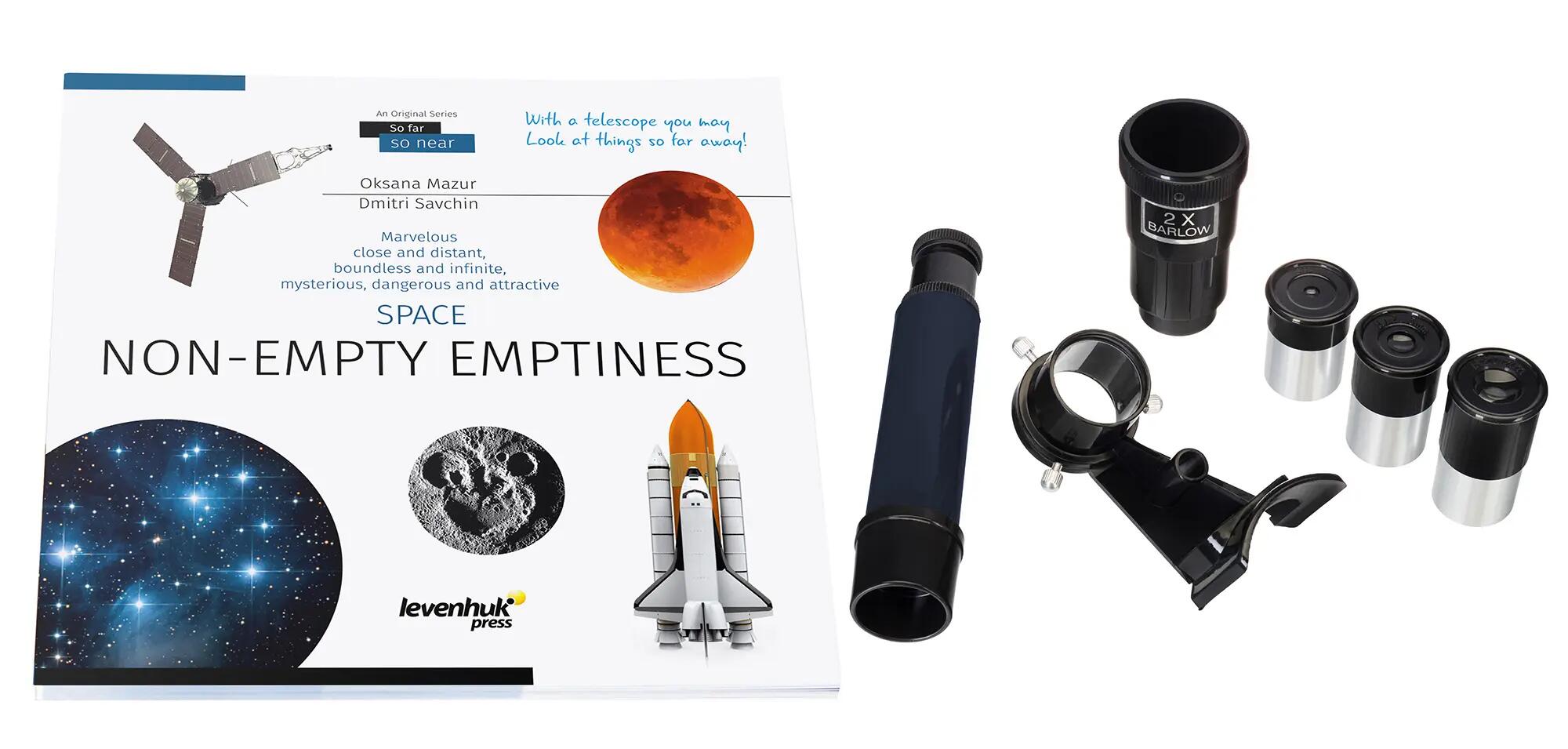 Telescopio Levenhuk Discovery Spark 767 AZ con libro in inglese 3/14